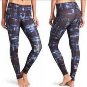 Athleta Women's Chaturanga Yoga Pants Tight Leggings Plaid S